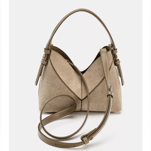 Zara NWT mini shopper handbag purse with crossbody - Picture 2 of 7